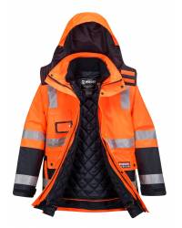 Huski Venture 4-in-1 Jacket, Orange/Navy
