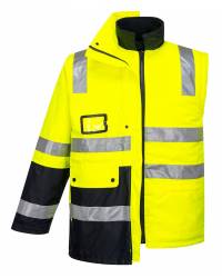 Huski Venture 4-in-1 Jacket, Yellow/Navy