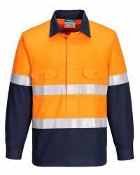 FR Hi-Vis Closed Front Vented Shirt | Men's