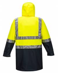 Fleece Lined Hi-Vis Rain Jacket, Men's